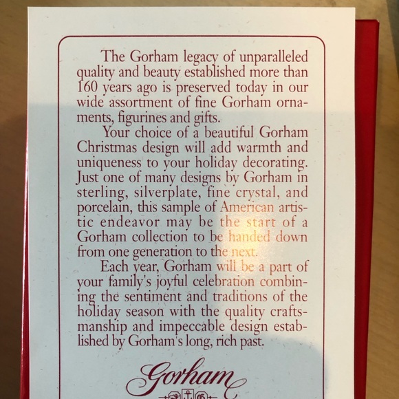 Gorham Crystal stocking ornament - Picture 6 of 6